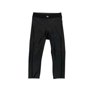 Alo Yoga Pants Womens L Large Black Airlift High Waist Line Up Capri Side Panel